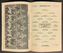 Load image into Gallery viewer, 1966 Leicester City Football Club Program Liverpool Soccer United Kingdom
