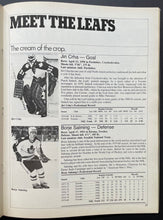 Load image into Gallery viewer, 1981 Winnipeg Jets vs Toronto Maple Leafs NHL Hockey Program Borje Salming Cover
