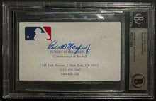 Load image into Gallery viewer, Robert Manfred Commissioner Baseball Signed Autographed Business Card Beckett
