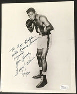 1980 Floyd Patterson Heavy Weight Champion Autographed Photo Boxing Signed Vtg