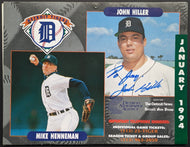 1993-94 Detroit Tigers Calendar Autographed John Hiller Signed Canadian HOF