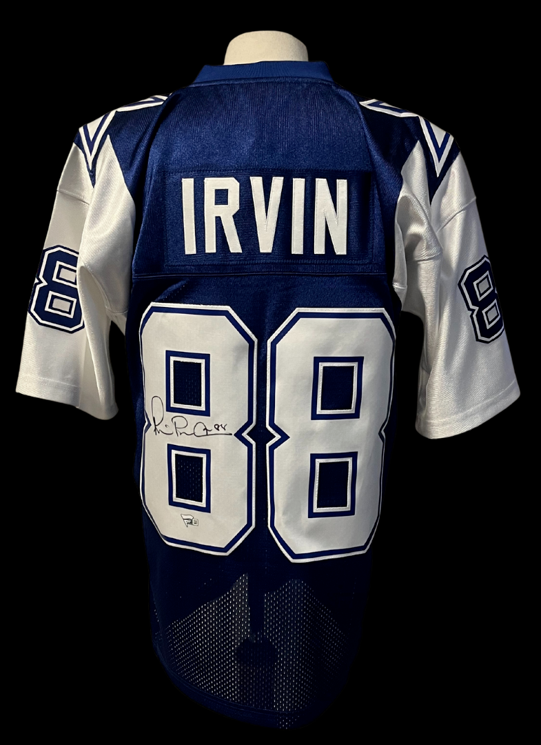 Michael Irvin Signed Dallas Cowboys NFL Football Jersey Auto Fanatics Glory Days Sports