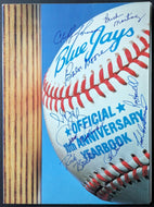 1986 Multi-Autographed Toronto Blue Jays 10th Anniversary Signed x9 Yearbook MLB