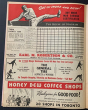 Load image into Gallery viewer, 1943 Maple Leaf Stadium Baseball Program Maple Leafs vs Syracuse Chiefs Vintage
