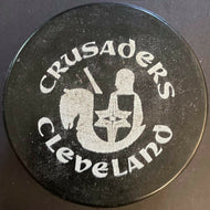 Cleveland Crusaders WHA Hockey Vintage Game Used Puck Biltrite Slug