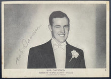 Load image into Gallery viewer, 1939-40 OPC V301-1 Bob Davidson Autographed Signed Card Toronto Maple Leafs JSA
