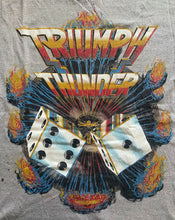 Load image into Gallery viewer, Triumph 1985 Thunder Tour Concert T-Shirt Vintage Original Authentic Winterland
