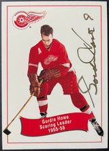 Load image into Gallery viewer, 1995/96 Parkhurst Hockey Gordie Howe Signed Scoring Leader NHL Hockey Card
