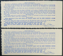 Load image into Gallery viewer, 1969 New York Mets World Series Ticket Stubs Games 4 &amp; 5 Clincher with Program
