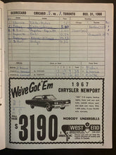 Load image into Gallery viewer, 1966 NHL Hockey Game Program Toronto Maple Leafs Chicago Blackhawks Gardens
