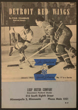Load image into Gallery viewer, 1953 Packard Sports Library Series #17 Detroit Red Wings NHL Hockey Book Loop
