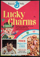 1966/67 General Mills Lucky Charms Cereal Box Front Gordie Howe Player Photo HOF
