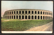 1900's Harvard University Football Stadium Postcard Boston College Vintage