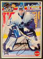 1999 Maple Leaf Gardens Curtis Joseph Autographed Toronto Sun Promo Photo NHL
