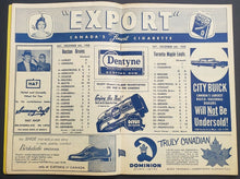 Load image into Gallery viewer, 1958 Maple Leaf Gardens Program Toronto VS Boston Bruins NHL George Armstrong
