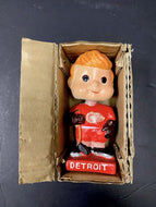1962 Detroit Red Wings Mini Bobblehead Nodder Vintage NHL Hockey Original Box