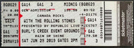Unused Rolling Stones June 29th 2019 Concert Ticket Canada Burl's Creek