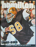 1972 Empire Stadium CFL Program + Tiger Cats Yearbook Hamilton vs BC Lions Mosca
