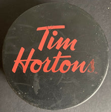 Load image into Gallery viewer, 2001 NHL Hockey Toronto Maple Leafs 75th Anniversary Promo Puck Tim Hortons Logo
