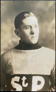 Vintage Hockey Player Postcard Early 1900s Unposted Old Antique Post Card Sports