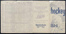 Load image into Gallery viewer, 1951 NHL Hockey Schedule Quebec Jr + Senior League Vintage Sports Sked

