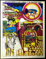 1969 Led Zeppelin Jethro Tull Santa Barbara Fairgrounds Concert Poster Salzer