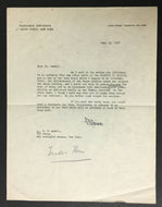 Vilhjalmur Stefansson Canadian Arctic Explorer Signed 1927 Letter New York