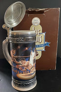1991 Vintage Anheuser Busch Budweiser Joe Louis Sports Legend Stein COA