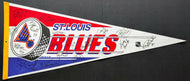 1991-92 St. Louis Blues Team Signed NHL Hockey Pennant x18 Autographs Joseph