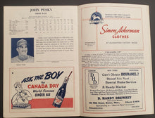 Load image into Gallery viewer, 1949 Fenway Park Baseball Program Boston Red Sox vs Philadelphia Athletics MLB
