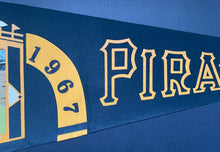 Load image into Gallery viewer, 1967 Pittsburgh Pirates Team Photo Full Size Pennant Baseball Roberto Clemente
