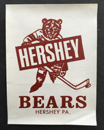 Vintage Hershey Bears Decal Unused AHL Hockey