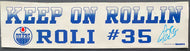 Edmonton Oilers Bumper Sticker Autographed Signed Dwayne Roloson NHL Hockey
