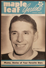 Load image into Gallery viewer, 1951 Maple Leaf Gardens NHL Program Leafs Rangers Signed Lineup John McCormack
