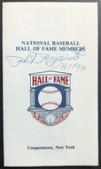 1994 Phil Rizzuto HOF Signed Baseball Hall Of Fame Members Booklet MLB