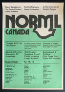 c1970's University Of Guelph NORML Canada Marijuana Legalization Poster