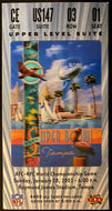 2001 NFL Football Super Bowl XXXV Ticket Baltimore Ravens Beat New York Giants
