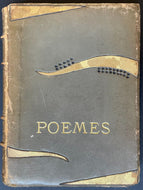 1922 Hardcover Book Of French Poems Signed Twice By Author Paul Moriin Vintage