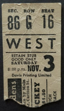 Load image into Gallery viewer, 1962 Maple Leaf Gardens Hockey Ticket Stub Toronto Maple Leafs Detroit Red Wings
