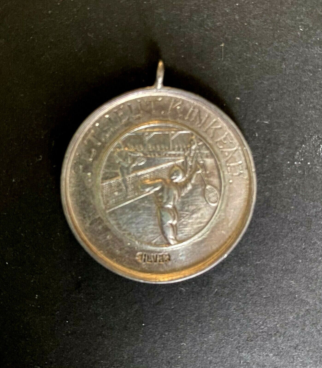 1932 Vintage Royal Oak Tennis Tournament Silver Award Medal Vtg