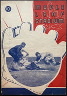 1939 Toronto Maple Leaf Baseball Program Tony Lazzeri Autographed Cover JSA LOA
