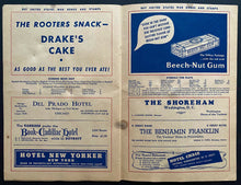 Load image into Gallery viewer, 1942 New York Yankees MLB Baseball Program vs Philadelphia Athletics DiMaggio
