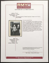 Load image into Gallery viewer, 1972 George Harrison Original Type 1 Photograph The Beatles Rock&amp;Roll Music LOA
