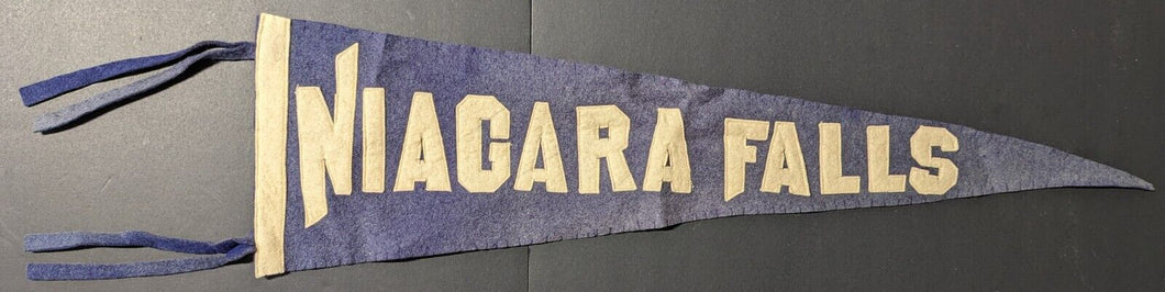 1900's Niagra Falls Felt Pennant Sewn On Letters Vintage Banner 30