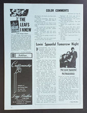 Load image into Gallery viewer, 1966 Maple Leaf Gardens NHL Program Insert + Ticket Stub Leafs vs Blackhawks
