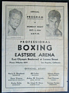 1936 Eastside Arena Official Boxing Program Charles Coates vs Junior Munsell