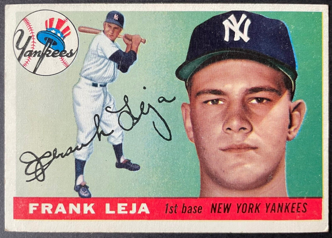 1955 Topps Baseball #99 Frank Leja New York Yankees Vintage MLB Card