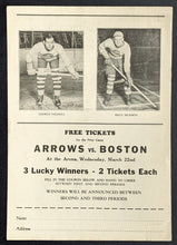 Load image into Gallery viewer, 1933 Philadelphia Arrows Arena Game Program New Haven Eagles Hockey Vintage
