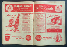 Load image into Gallery viewer, 1957 Montreal forum NHL Hockey Program Canadiens vs Boston Bruins Sawchuk
