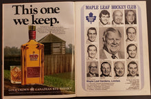 Load image into Gallery viewer, 1974-1975 NHL Hockey Black Hawks Program Toronto Maple Leafs Chicago Blackhawks
